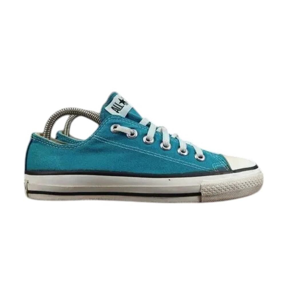 Converse Shoes Womens 7 USA All Star Sneaker Vintage Canvas Blue Lace Up Classic